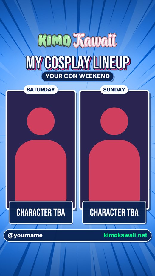 Cosplay lineup template